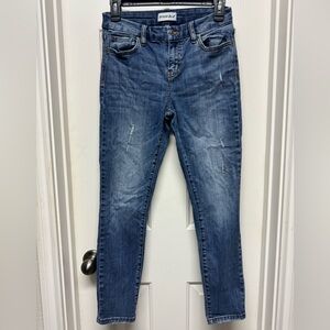 Studio Blue Blue Skinny Jeans with Lived-In Look